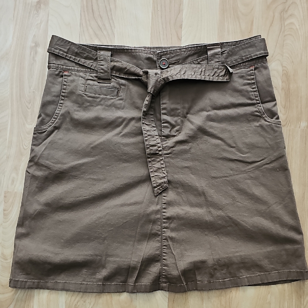 Casual Brown Skirt